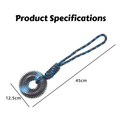 Spiked Ring Tug Dog Toy