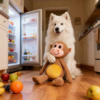 Monkey Squeaky Plush Toy
